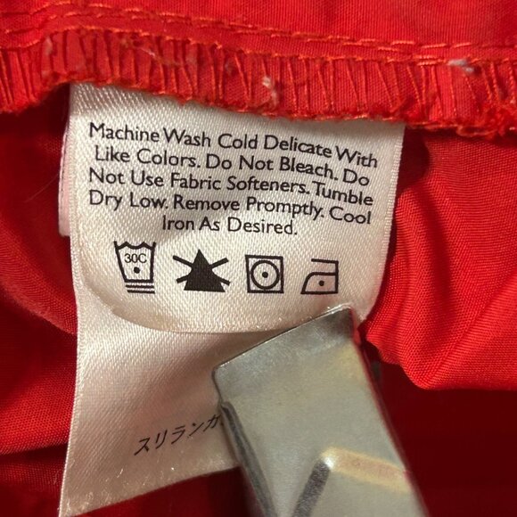 Eddie‎ Bauer Windbreaker Jacket Mens L Red Hooded Lightweight Rain All Weather - Picture 8 of 12